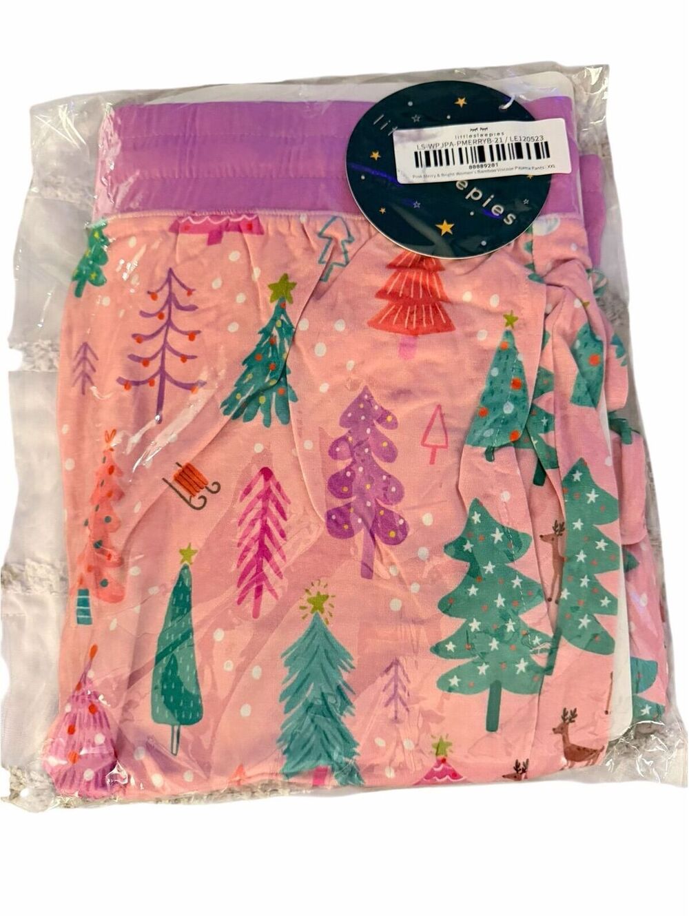 XXL Little Sleepies Twinkling Trees Joggers NIB